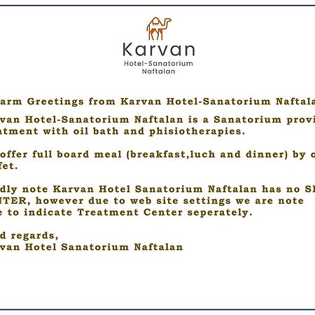 Karvan Hotel-Sanatorium Naftalan Extérieur photo