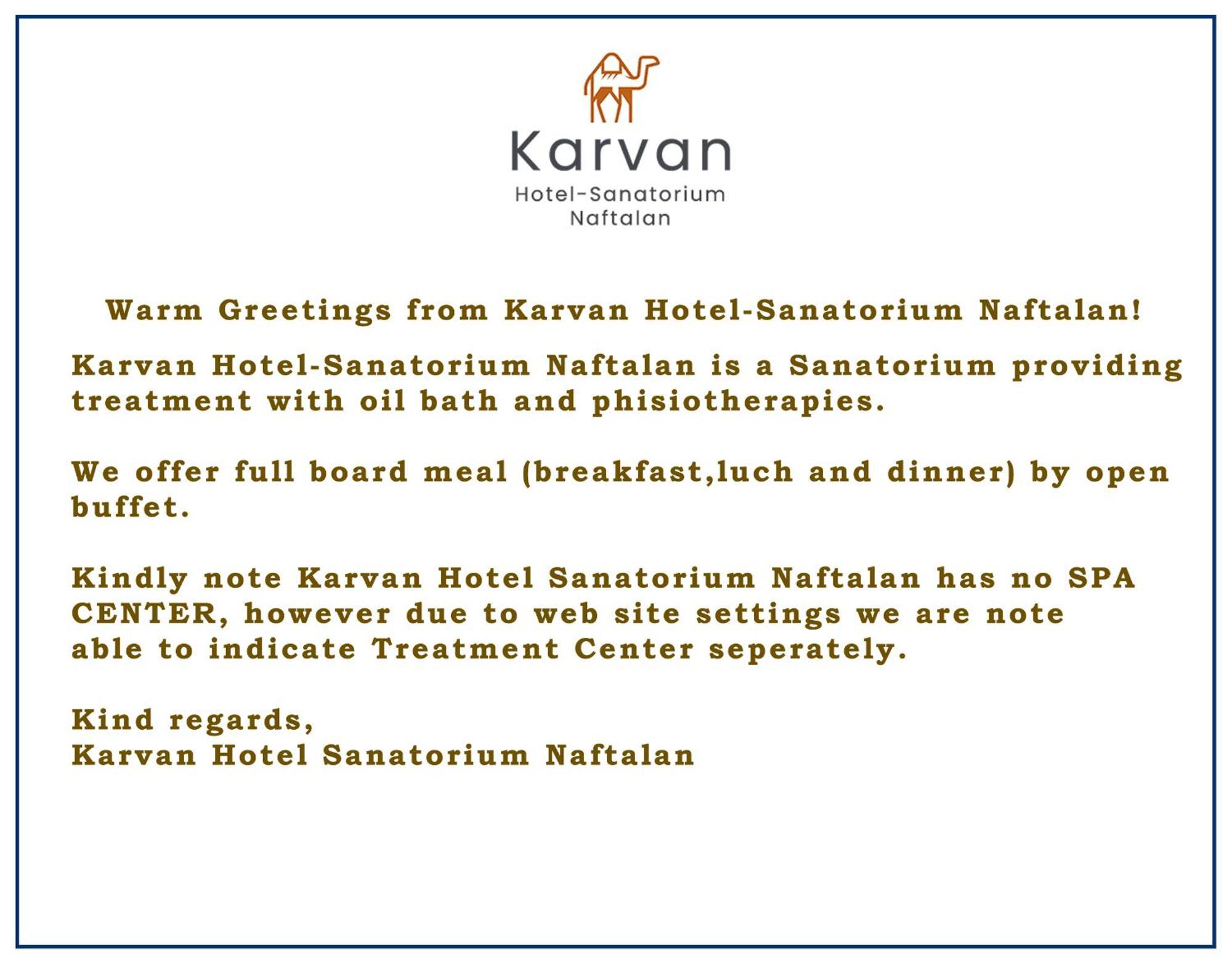 Karvan Hotel-Sanatorium Naftalan Extérieur photo